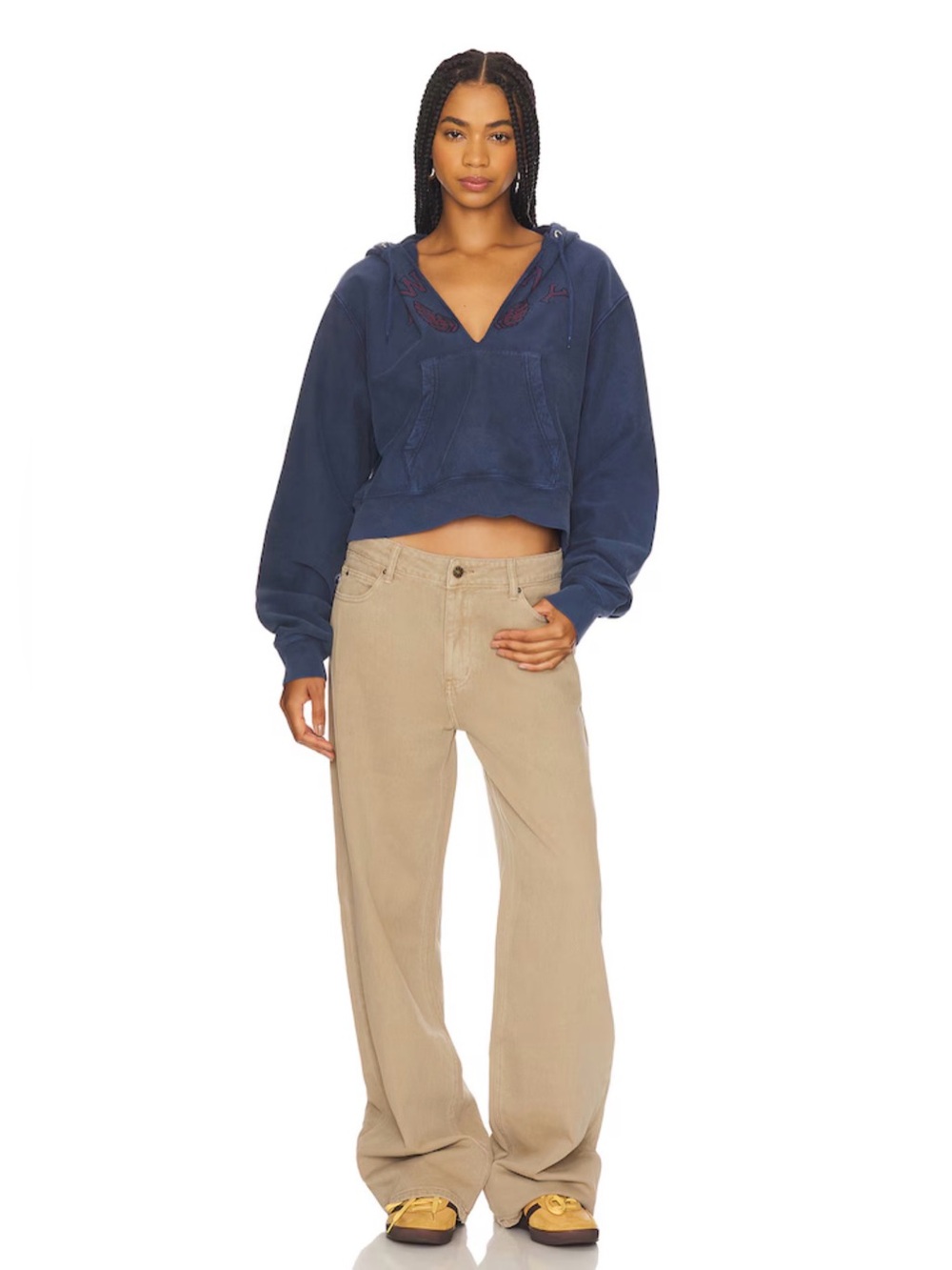Lioness Top Model Wide Leg in Stone - xs